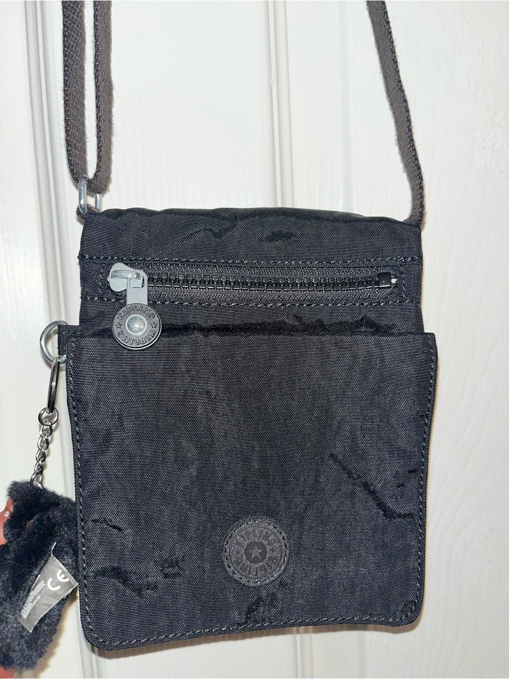 Kipling Black Small Crossbody Bag with Key Charm